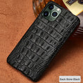Applicable Apple 16 Phone Case Crocodile Leather iPhone 17 Pro Max Genuine Leather 15 Plus Case XS Max Protection