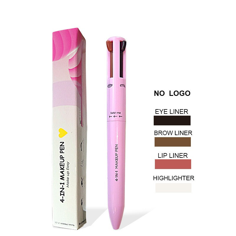 4-in-1 Waterproof Eyebrow Pencil & Eyeliner Highlighter Stick