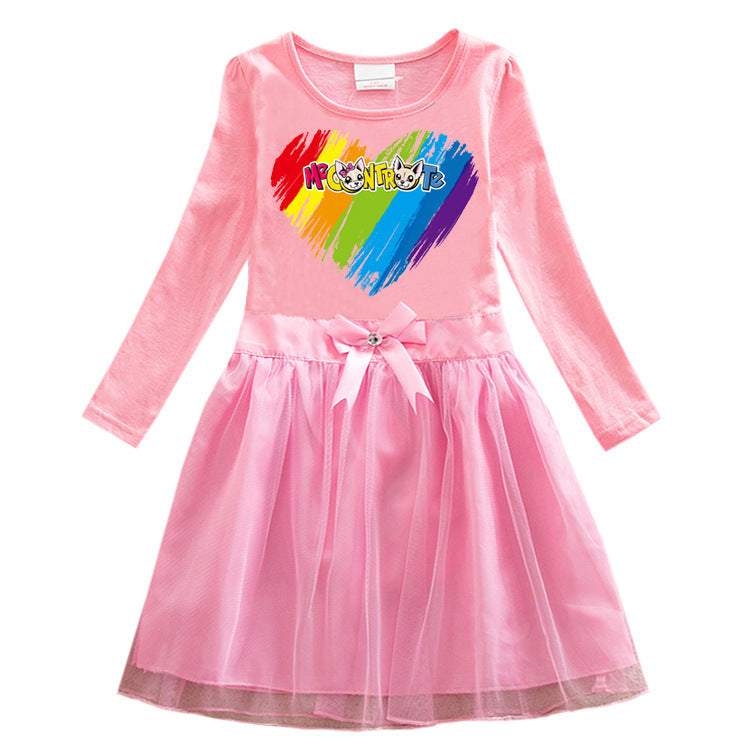 Children's cartoon cotton dress
