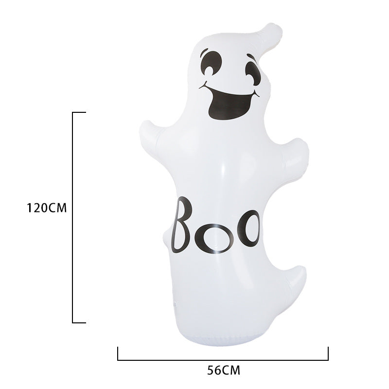 Halloween Pumpkin Head Tumbler Inflatable Standing Ghost Garden Ornaments Holiday Party Decoration Props