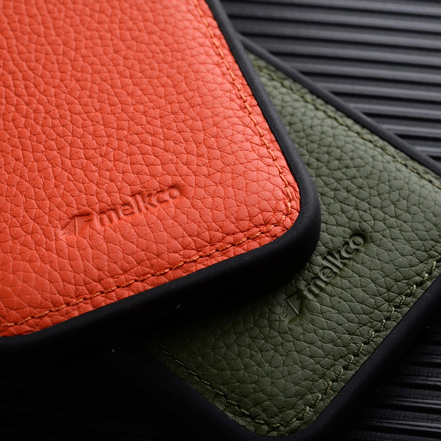 Melkco Leather Case for iPhone 17 Pro Max, Full Coverage Genuine Leather, iPhone 16 Pro, iPhone 15 Pro with Skin Design, iPhone 14 Fashionable Cover