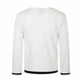 Print High Neck Mock Two-Piece Long Sleeve T-Shirt Men American Street Style Fashion