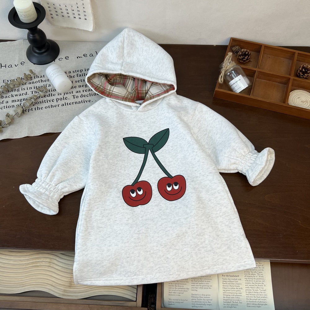 Cute Cherry Casual Dress for Women's Treasures