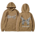 Hooded Sweatshirt for Men and Women, Couple Style, Hip-hop Butterfly Design