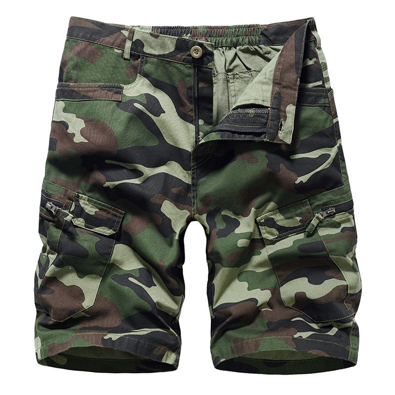 Camouflage Loose Cargo Capris