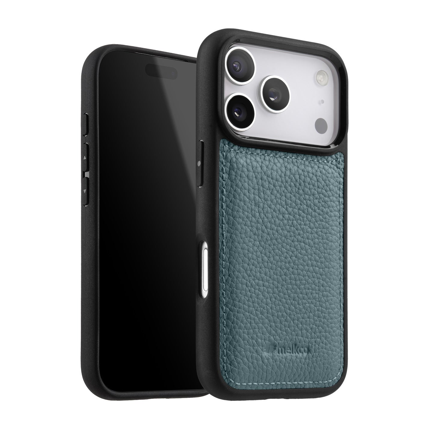 Melkco Leather Case for iPhone 17 Pro Max, Full Coverage Genuine Leather, iPhone 16 Pro, iPhone 15 Pro with Skin Design, iPhone 14 Fashionable Cover