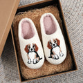 Beagle cotton home indoor anti slip cute cartoon dog slippers for women