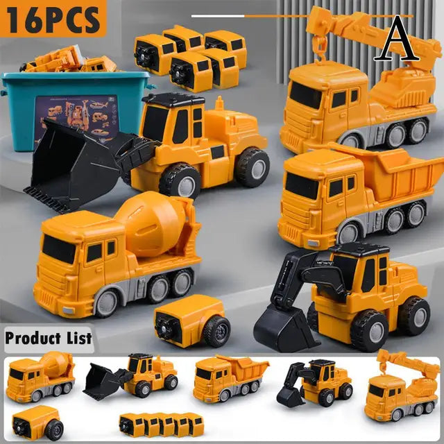 Magnetic Construction Robot Car Set