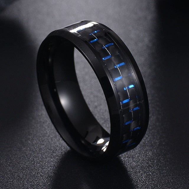 Carbon Fiber Titanium Steel Ring