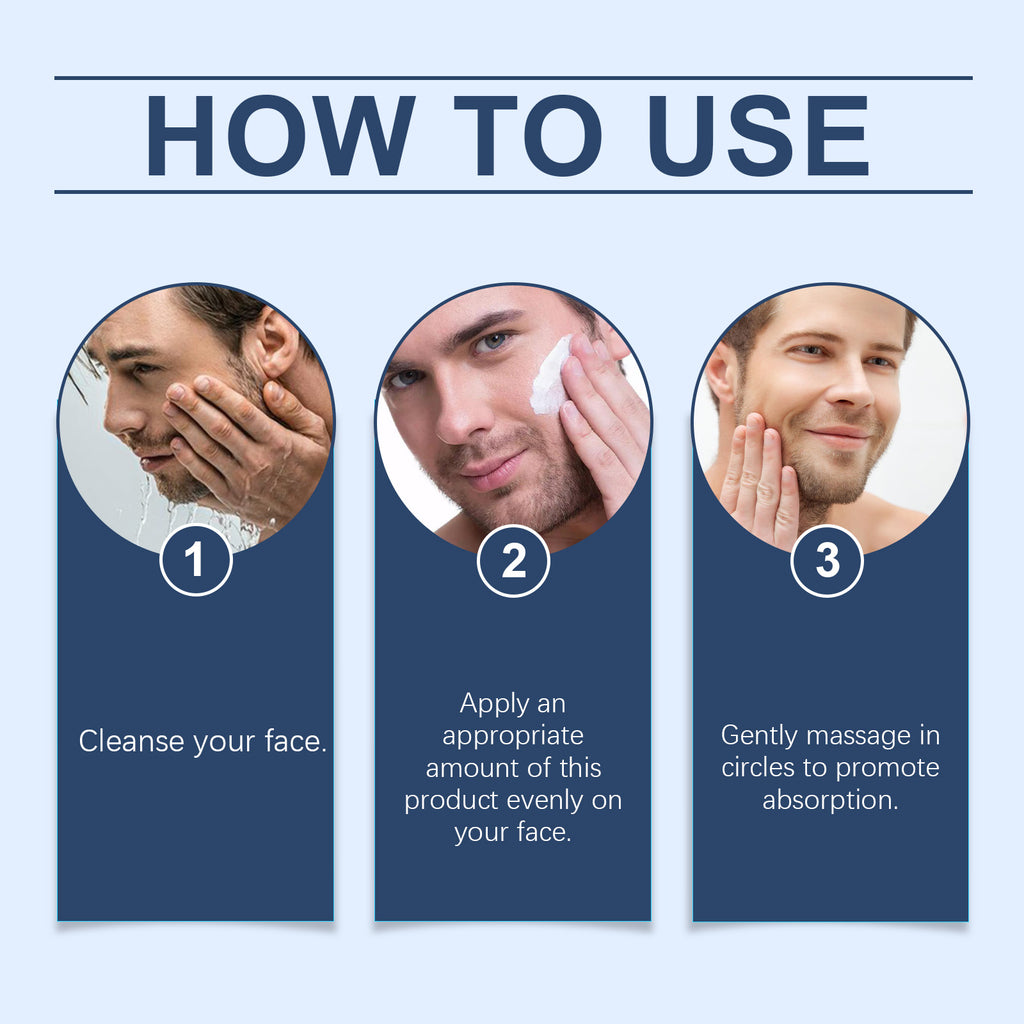 East Moon Men's Facial Moisturizer Hydrating Moisturizing Tender Skin Brightening Face Care Moisturizing Cream