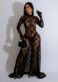 Sexy Lace Part Jumpsuit Maxi Dress