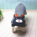Striped Fleece Dog Hoodie