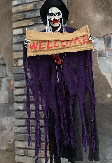 Halloween Hanging Ghost Haunted House Hanging Grim Reaper Cloaks Haunted Horror Props Home Door Bar Club Halloween Decorations