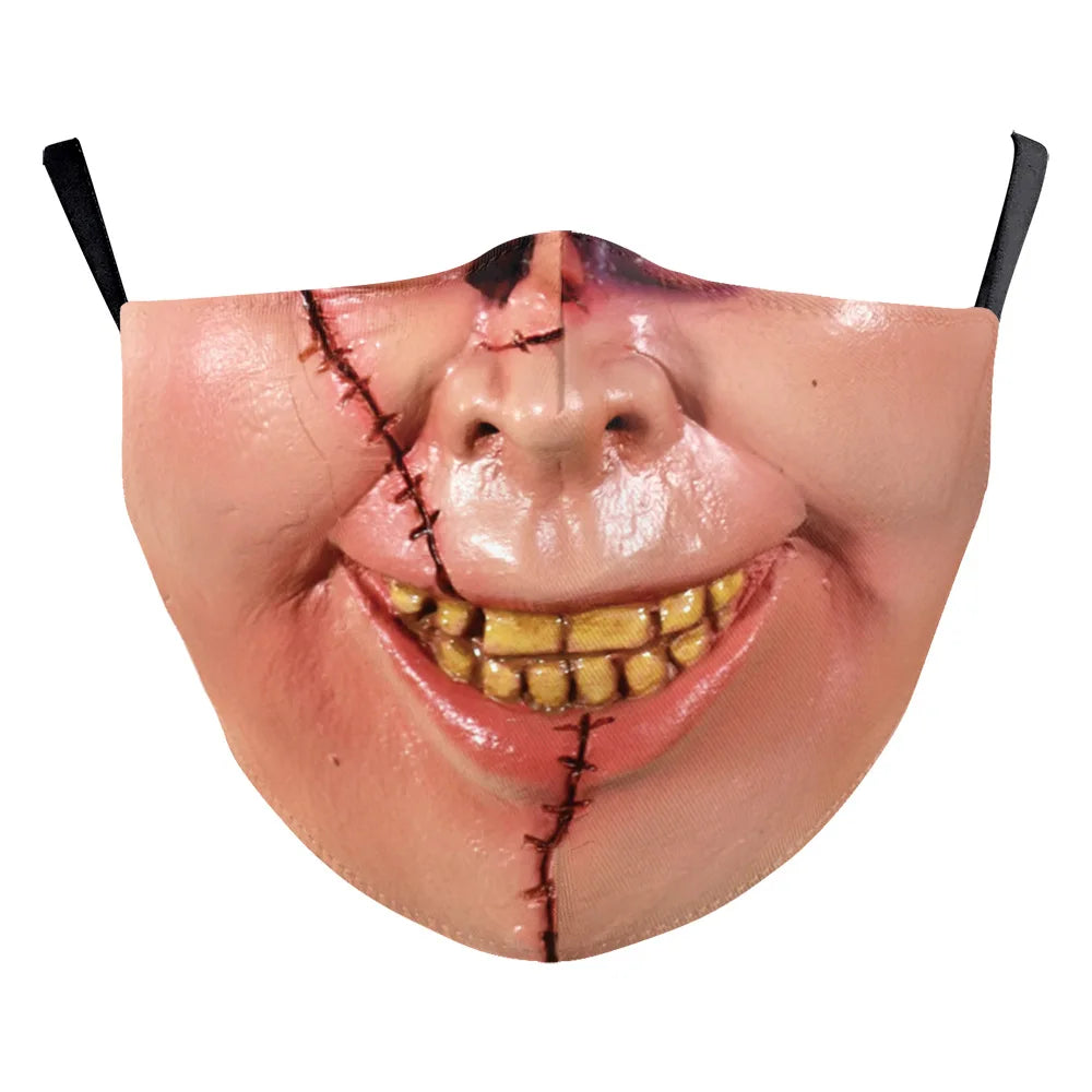 Halloween Horrible Killers Pennywise Jason Voorhees Michael Myers Leatherface Cosplay Face Mask Adult Kids Dustproof Scary Masks